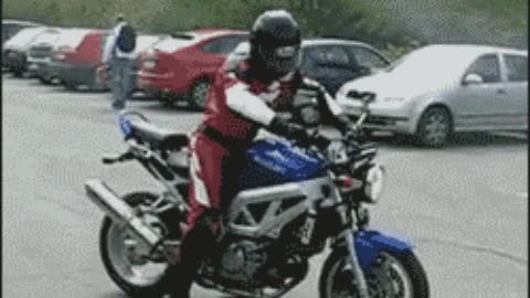 Bike stunt gone wrong GIF