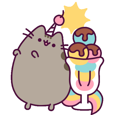 Ice Cream Party Sticker by Pusheen for iOS & Android | GIPHY