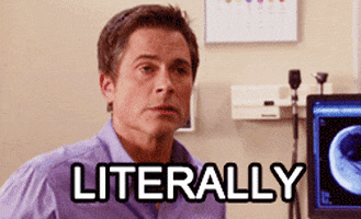 Image result for chris traeger literally gif