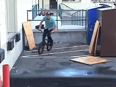 Bicycle trick in wow gifs