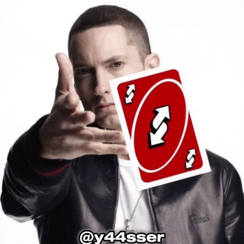 Eminem Throws Uno Card