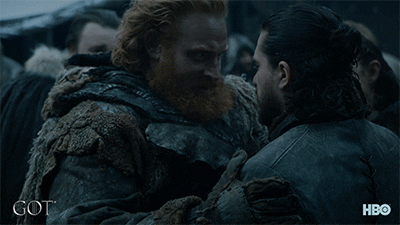 Jon Snow Hug GIF by Game of Thrones