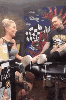 How tattoo artist propose for marriage in funny gifs