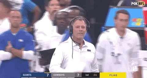 Pat Shurmur GIF by NFL - Find & Share on GIPHY