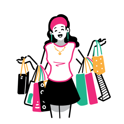 Shopping bags gif