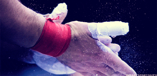 weight lifting chalk gif