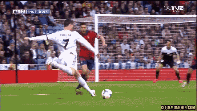 Cristiano Ronaldo scores a goal 