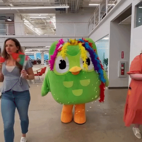Party Eurovision GIF By Duolingo