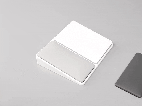 The ergonomic Apple Magic Trackpad mount, 2 color options, soft