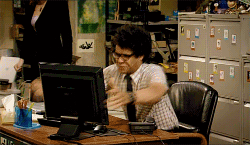 Angry Employee Office Destruction GIF