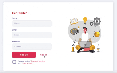 How To Build A Sign Up Form Using HTML, CSS, & JavaScript - THT