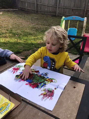 Child Finger Painting