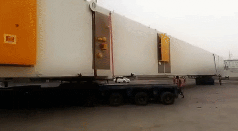 Bolster Hydraulic Multi Axle Trailer for oversize load 