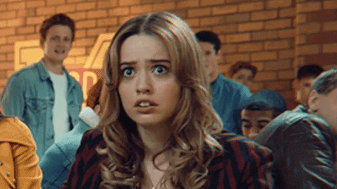 aimee sex education shaking head gif pain during sex is not normal