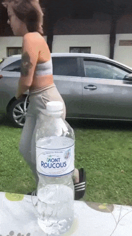 Bottle cap challenge gone wrong in fail gifs