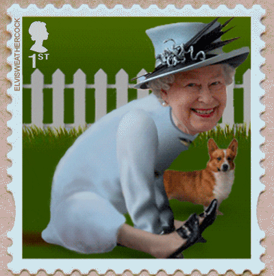 Queen Elizabeth Stamp GIF - Find & Share on GIPHY