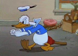 Αποτέλεσμα εικόνας για donald duck angry animated gifs