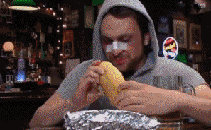 sandwich crazy confused charlie day mmm
