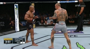 Hector Lombard takes the back on Anthony Smith