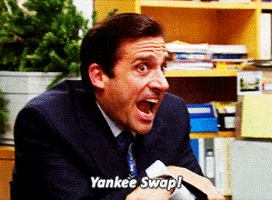 Image result for the office yankee swap gif