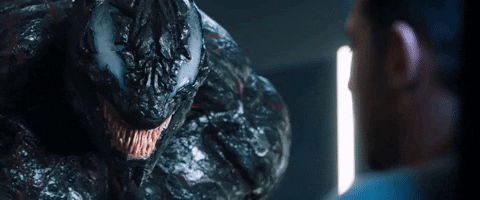 Venom gritando de emoción por ver que Tom Hardy y Kelly Marcel escribirán el guión de la nueva película del antihéroe.- Blog Hola Telcel