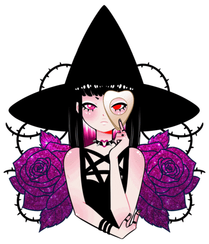 Hot Topic Girl Sticker by shourimajo for iOS & Android | GIPHY