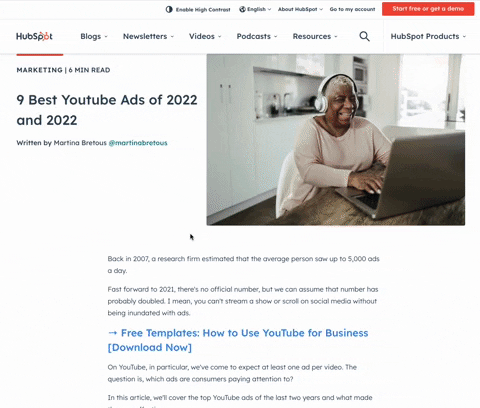 349. HubSpot - Toggle High Contrast