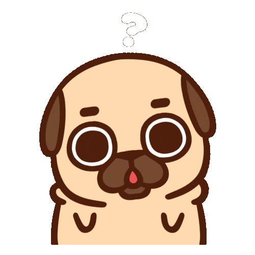 Pug Stickers Question What Sticker by Puglie Pug for iOS Android GIPHY