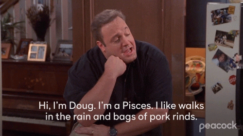 Doug likes pork rinds and long walks in the rain