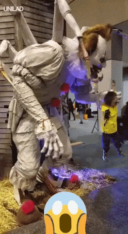 Mall decoration for halloween in wow gifs