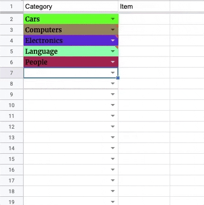 google sheets - Format cell color based on the cell text content - Stack Overflow