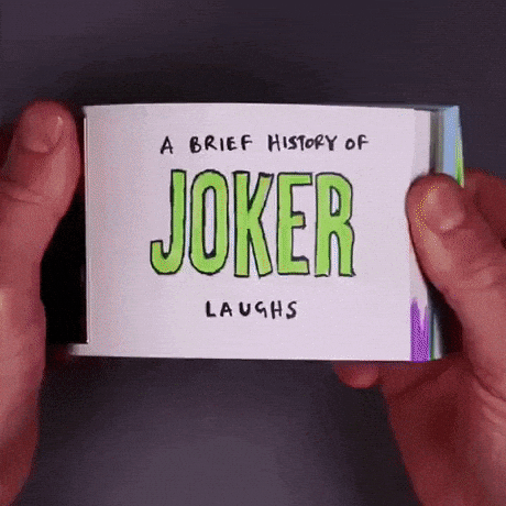 Joker laugh history in wow gifs