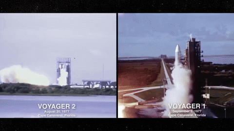 Image result for NASA  Voyager launch gif
