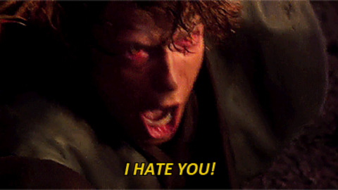 Image result for I hate you anakin