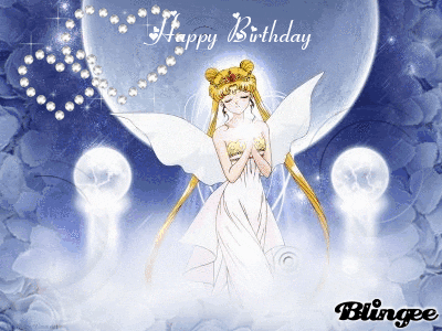 Image result for sailor moon happy birthday gif