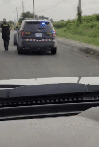 Police pulls over Batman in funny gifs