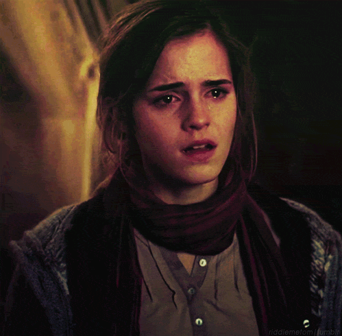 Image result for hermione crying gif