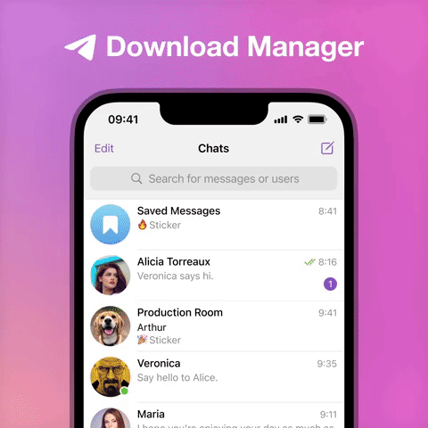 telegram download manager introduced