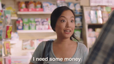 Make It Rain Money GIF by Kim's Convenience - Find & Share on GIPHY