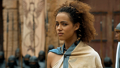  game of thrones missandei nathalie emmanuel shit just got real its on GIF