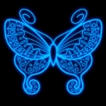 Image result for neon butterfly gif