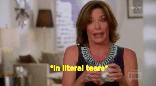 Image result for real housewives luann leg reaction gifs