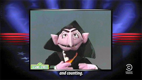 Image result for The Count gif