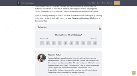330. PositivePsychology - Article User Feedback