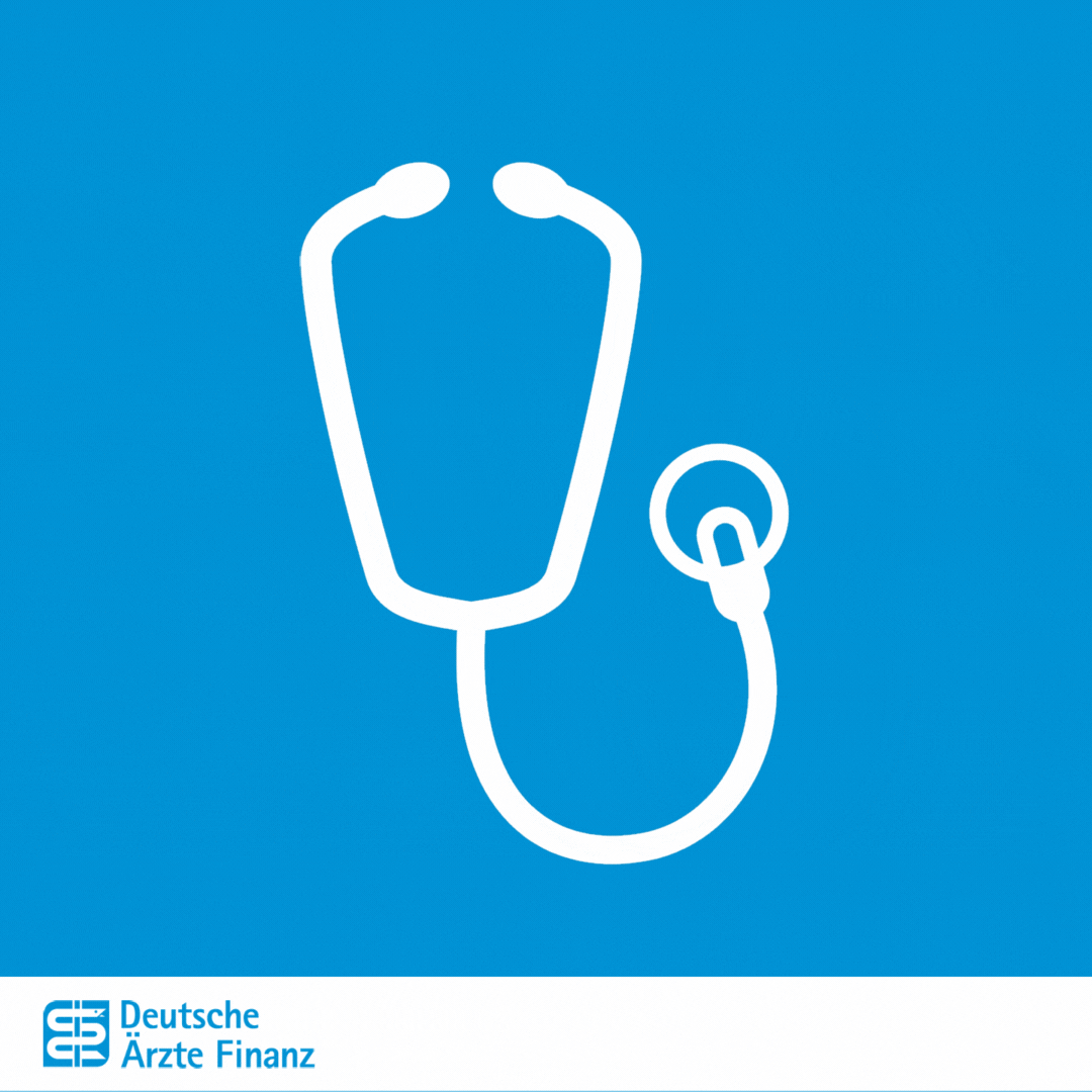 Stethoskop GIF by Deutsche Ärzte Finanz Find & Share on GIPHY
