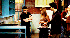 Friends finale as the group leave the flat for the last time and leave their keys gif