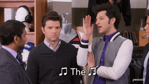 parks and recreation John Ralphio singing the worst GIF