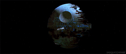 Death Star exploding
