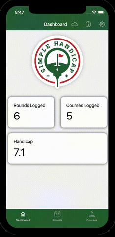 Simple Handicap app demo