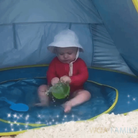 Tente de plage pour bébé, auvent de soleil Pop Up, imperméable